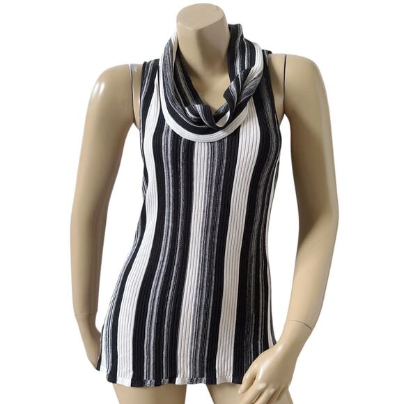 INC Womens Petite Size Large PL Sleeveless Silk Blend Cowl Neck Knit Top Shirt - Picture 1 of 6